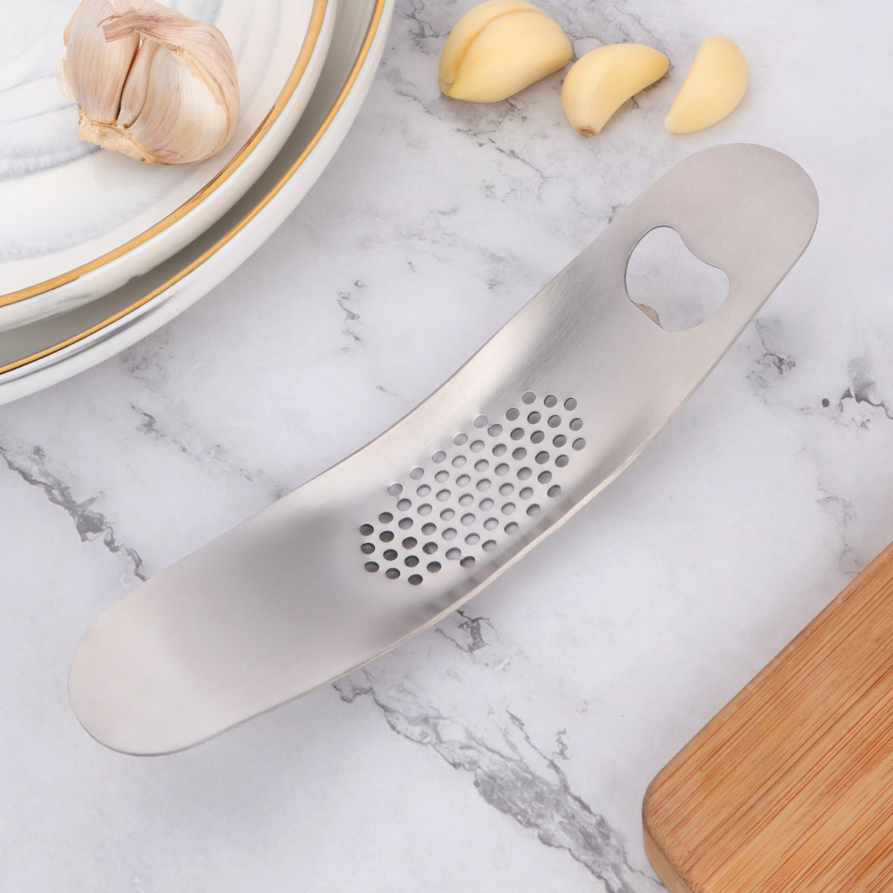 Garlic Press And Garlic Slicer Aluminum Alloy Ginger Chopper Garlic Press Crusher