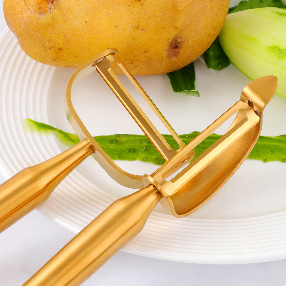 Kitchen Accessories Stainless Steel 304 Matte Color Potato Zester Vegetable Peeler