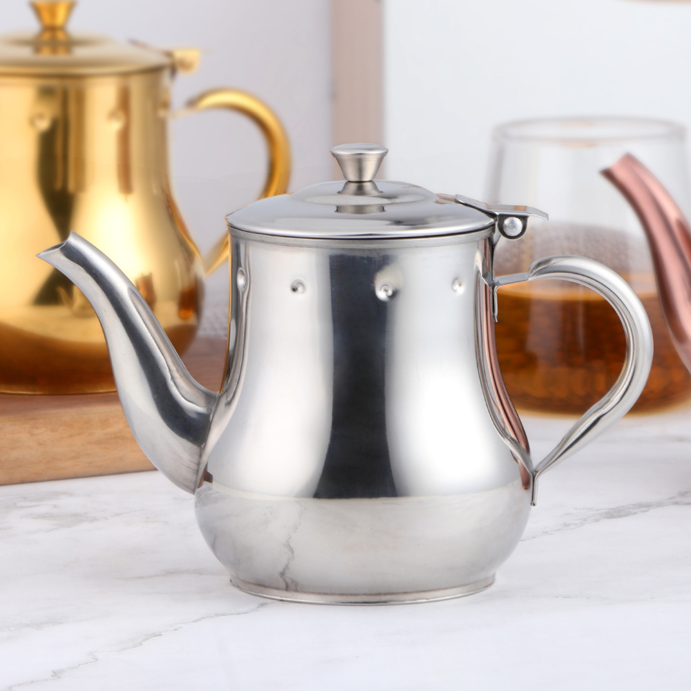 Kettle Kettles PVD Titanium Color Metal Coffee Kettle Cold Water Fruit Juice Teapot Stainless Steel Ounce Pot