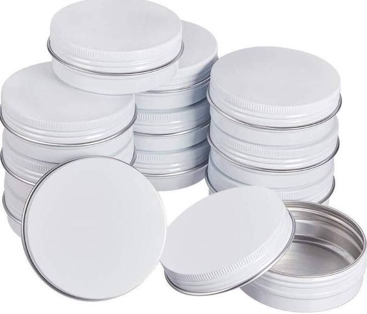 2oz 3oz 4oz 6oz 8oz white tea tin can candle tin can soap lip balm pomade fragrance cosmetics round can screw lid tin