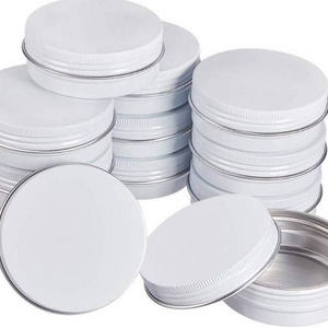 2oz 3oz 4oz 6oz 8oz white tea tin can candle tin can soap lip balm pomade fragrance cosmetics round can screw lid tin