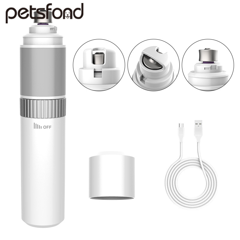 Electric Dog Nail Clippers for Dog Nail Grinders Rechargeable USB Charging Pet Quiet Cat Paws Nail Grooming Trimmer Tools