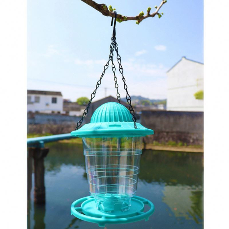 Waterproof Gazebo Hanging Wild Bird Feeder Outdoor Container With Hang Rope Feeding House Type Bird Feede