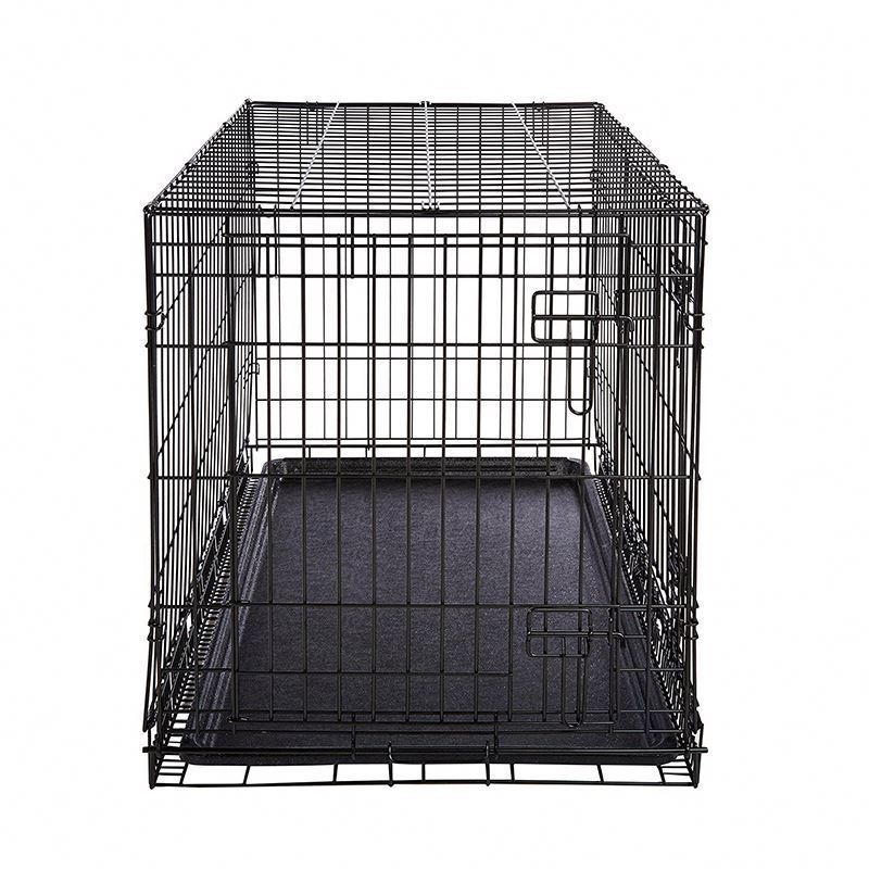 home cage for pet dog double door folding metal dog crates H0Qjw folding metal dog fence