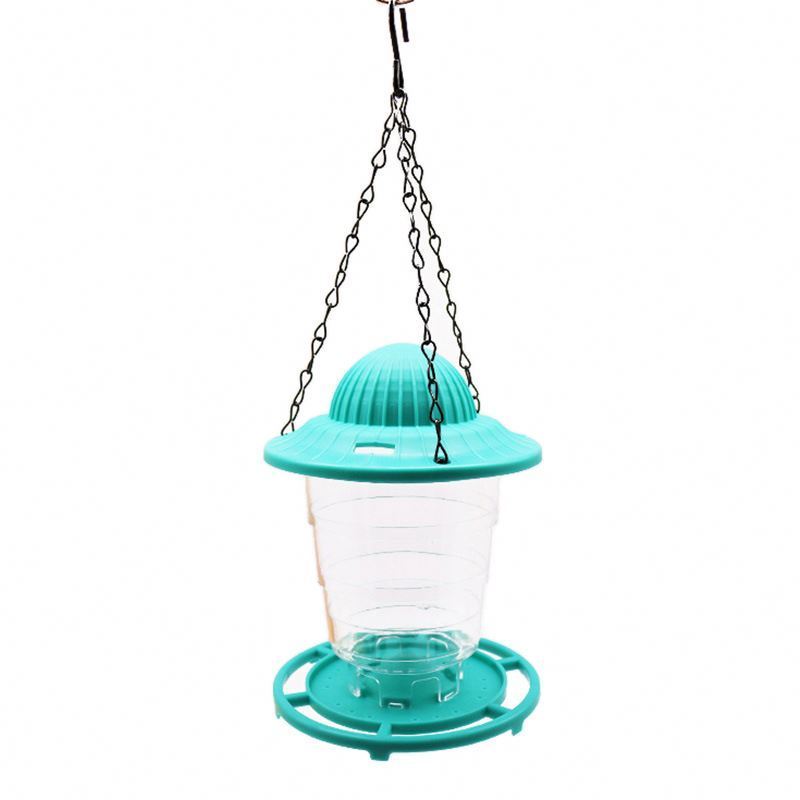 Waterproof Gazebo Hanging Wild Bird Feeder Outdoor Container With Hang Rope Feeding House Type Bird Feede