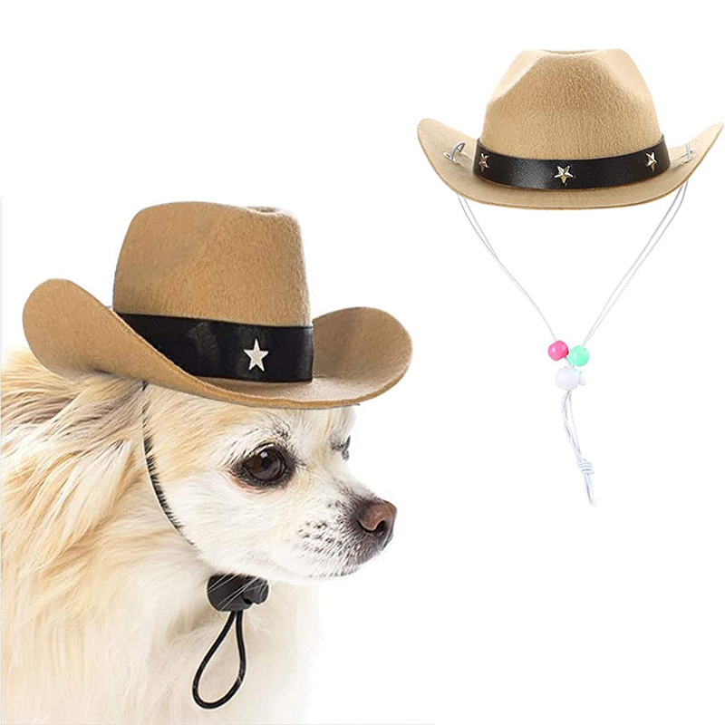 Pet western cowboy hat decorative small hat suitable for cats  dogs  toys  decorative hats