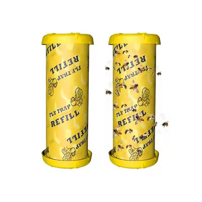 Reusable Outdoor Garden Pest Control Bee Bee Traps Cylindrical Sticky Flying Insect Traps Hanging Plastic Wasp Trap