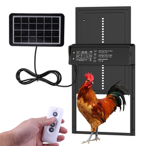 IP45 Waterproof Rainproof Smart Aluminum Alloy Solar Powered Automatic Chicken Coop Door