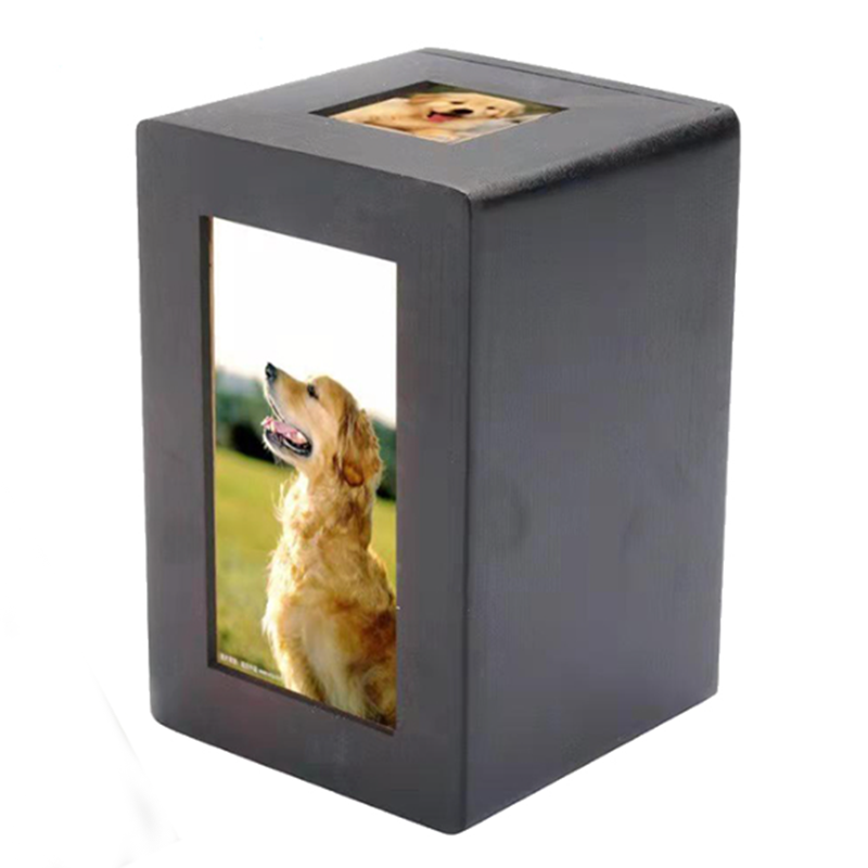 Wooden Pet Urns Wooden Cremation Box With Pet Picture Frame Dog Memorial Picture Frame Urns For Beloved Pets