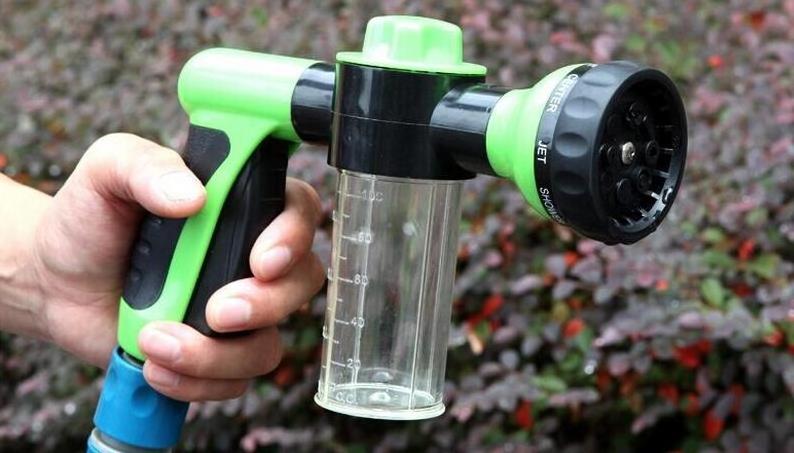 Garden Water Gun Hose Foam Nozzle Soap Dispenser Car Window Glass Washing Foam Sprayer