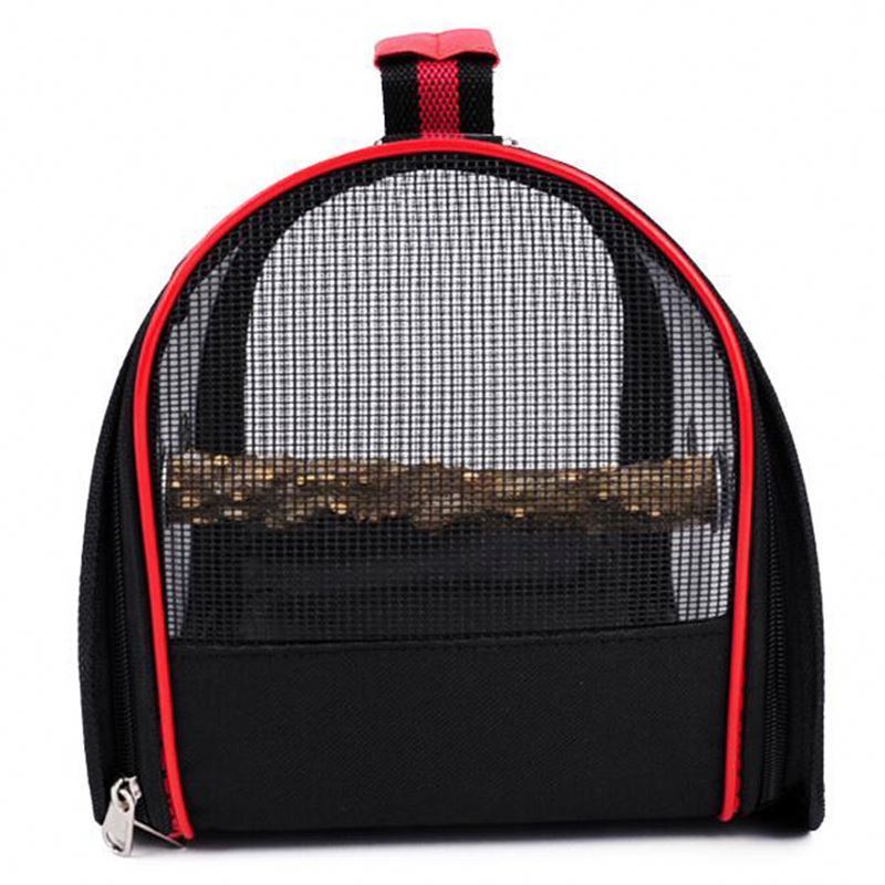 Portable Clear Bird Parrot Transport Cage Breathable Bird Carrier Travel Bag Small Pet Rabbit Guinea Pig Chinchilla