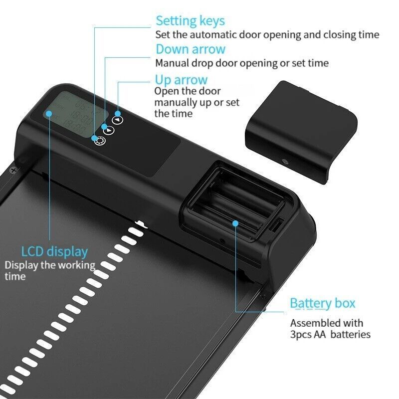 photosensitive chicken door H0Qsw automatic coop door opener