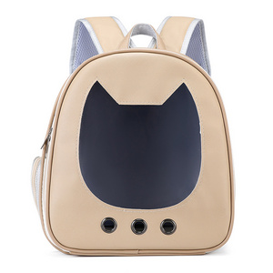 Portable Travel Outdoor Shoulder Bags for Small Dog Cats Backpack Carrying Bags Transparent Breathable Pet Bags