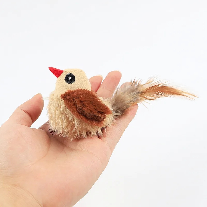 Wholesale Electronic Cat Toys Flapping Bird Fun Treat Interactive Pet Toy Playing Indoor Outdoor For Dogs and Cats