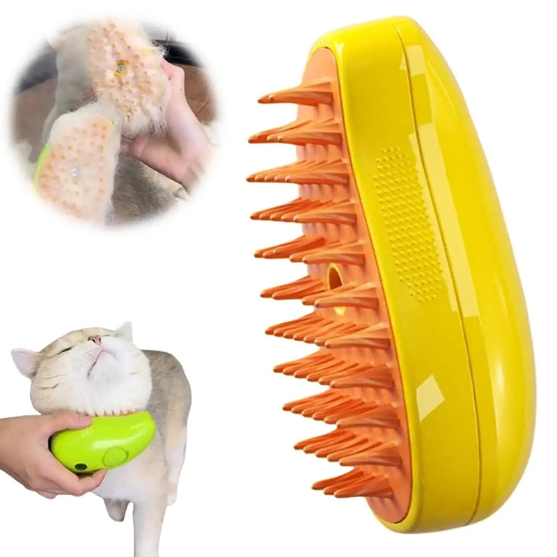 2024 New 3-In-1 ABS Eco-Friendly Pet Spray Cleaning Removal Comb Massage Comb for Cats and Dogs Special