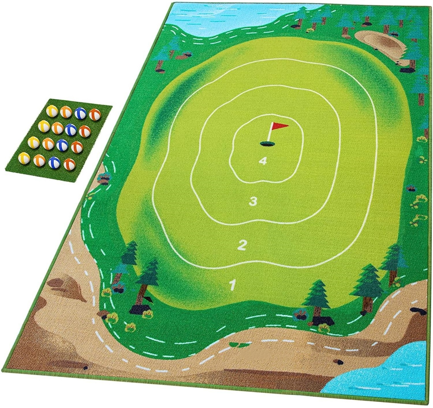 Factory custom Golf Swing Training Golf Practice Chipping with Hitting Mat Golf Chipping