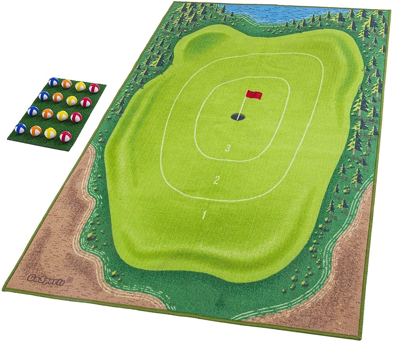 Factory custom Golf Swing Training Golf Practice Chipping with Hitting Mat Golf Chipping