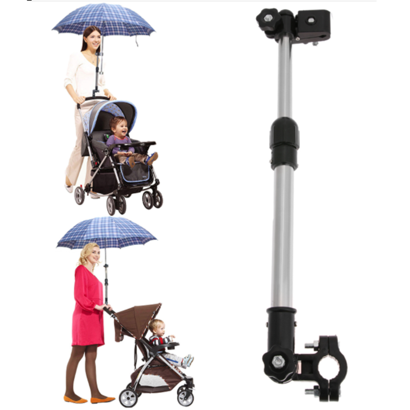 Stainless Steel Umbrella Stands Angle Swivel Wheelchair Bicycle Umbrella Connector Stroller Bike Umbrella Holder