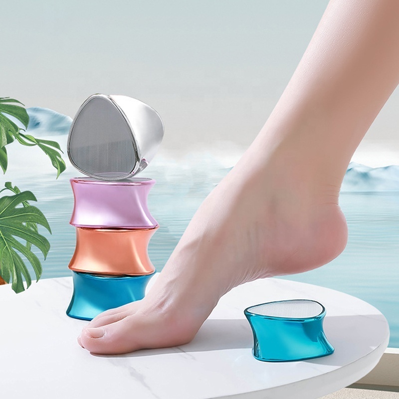 Extra Smooth Portable Crystal Glass Foot Grinder Pedicure Rasp Foot File For Cracked Heels Callus And Dead Skin Foot grinder