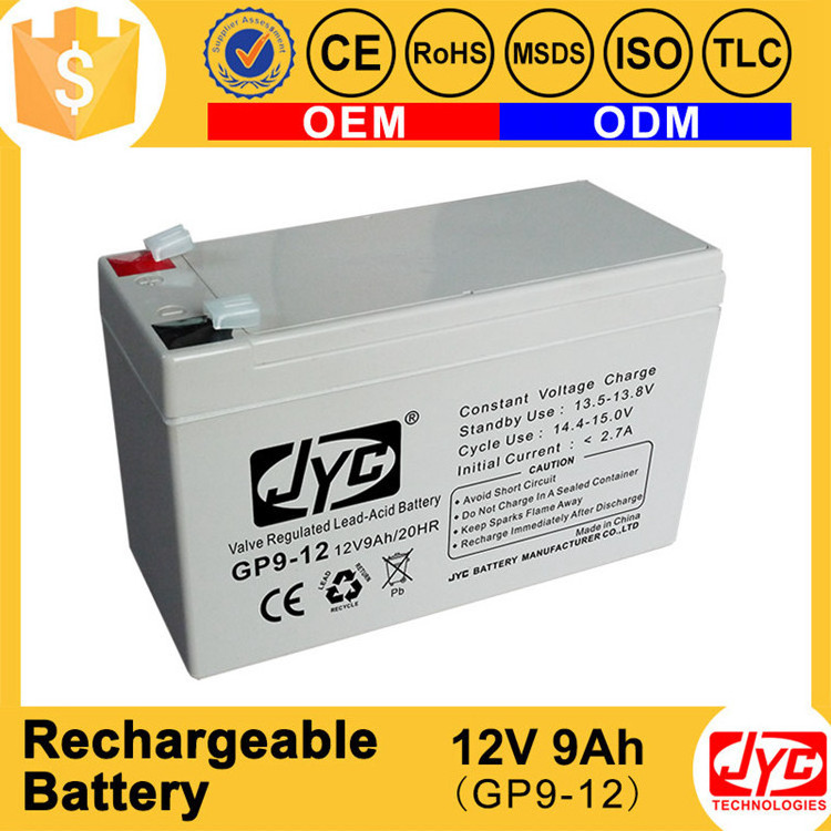 Rechargeable Battery 12v 4.5ah 7ah 9ah 12ah Sealed Lead Acid Solar Battery For UPS