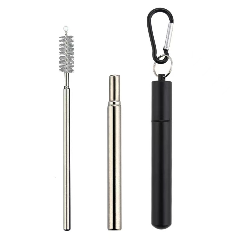 Hot selling 2023 New Eco-Friendly Outdoor Reusable portable kitchen grade stainless steel straw 304 Stainless steel drinking str