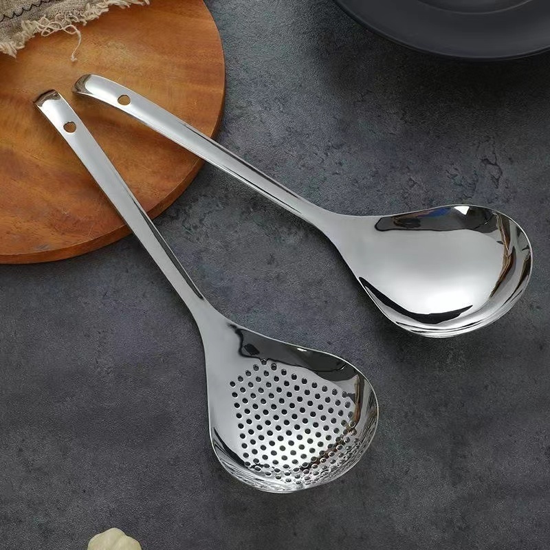 JYCJ New product Household items Cooking Tool Utensils colander Oil Separator 304 Stainless Steel  Soup Strainer Skimmer Spoon