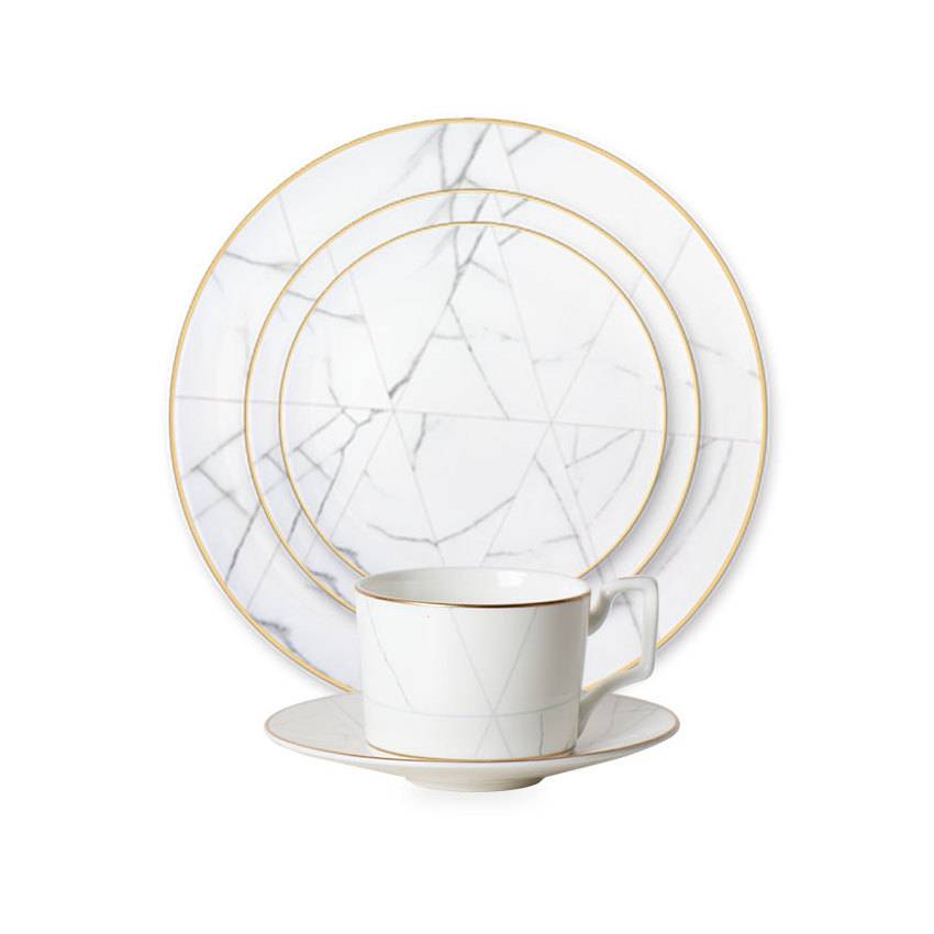 White marble bone China dinner set