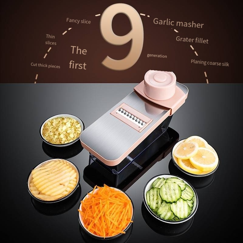 Stainless steel multifunctional vegetable chesse Potato electric carrot 4 in1 kitchen food graters with changeable blade machine