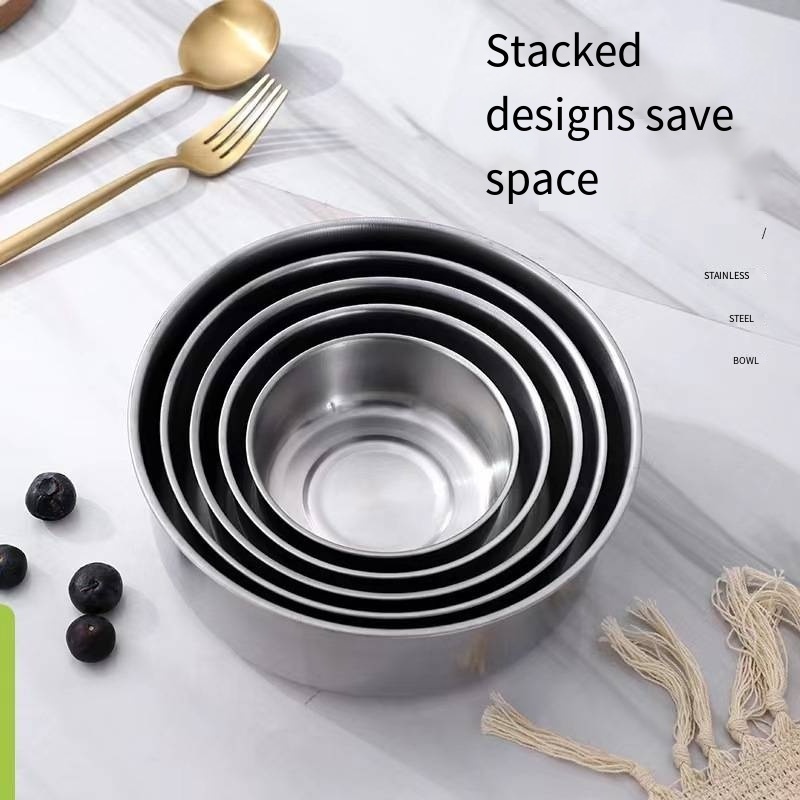 Stainless steel box cover sealed withholding refrigerator bowl Fresh-keeping box can be folded three sets of storage box