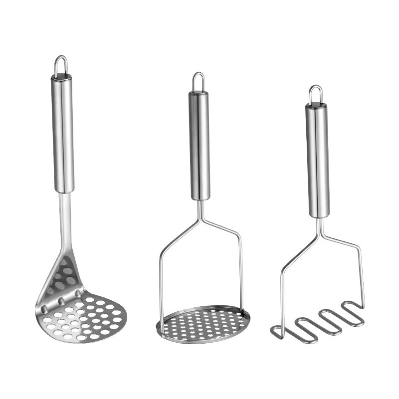 Stainless steel potato mud press Kitchen restaurant manual masher Multi-functional household baby food potato press