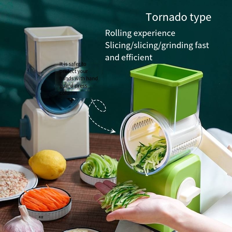 Cyclone vegetable cutting household artifact hand roller electric cheese vegetable grater potato cassava grater slice machine