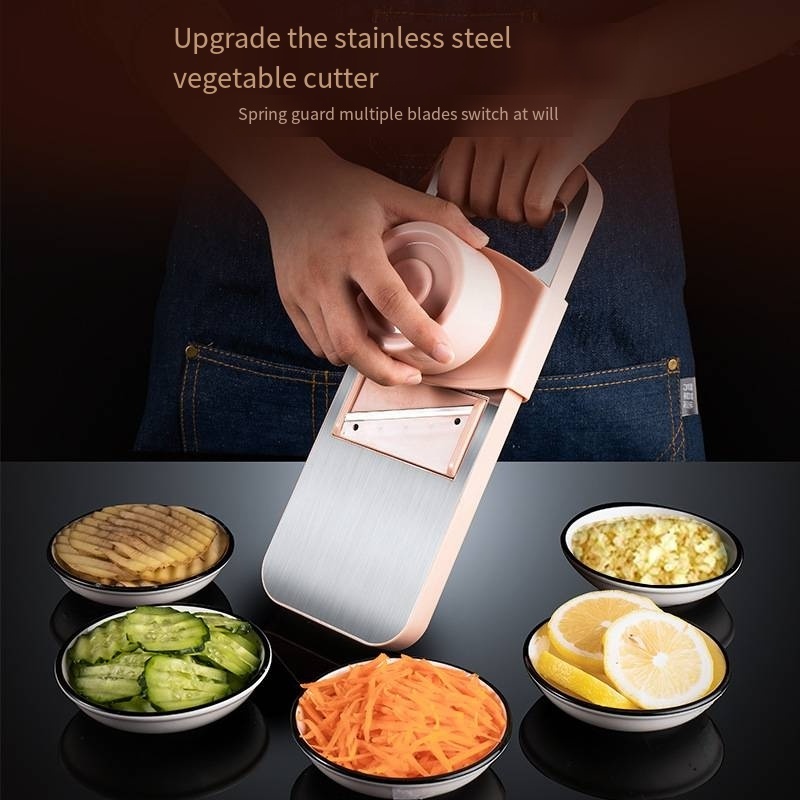 Stainless steel multifunctional vegetable chesse Potato electric carrot 4 in1 kitchen food graters with changeable blade machine