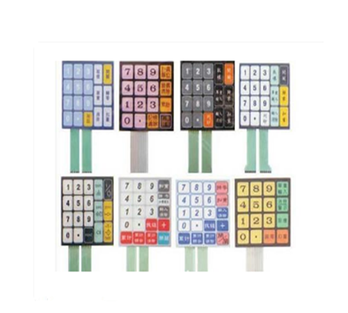 Factory Customized Smart Pvc pc pet Membrane Switch On Off Button Keyboard Waterproof