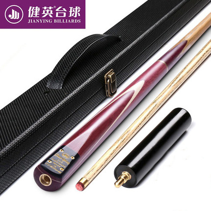 Professional Production Ebony Ash Wood Jianying Snooker Pool Cue One Piece