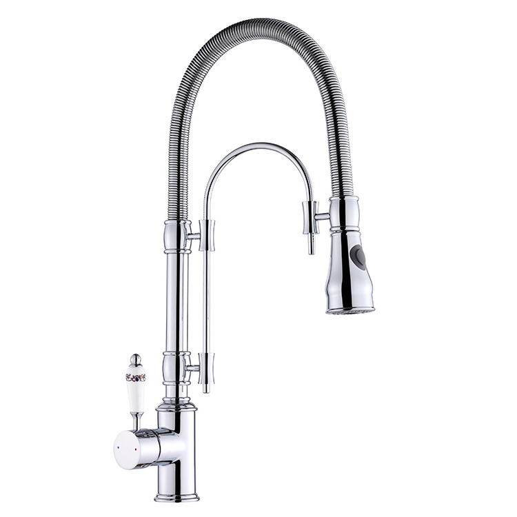 Kitchen Faucet Stainless Steel USA Black Modern Contemporary Ceramic Hotel Pull Out Kitchen Tap Bath & Shower Faucets 5 Years