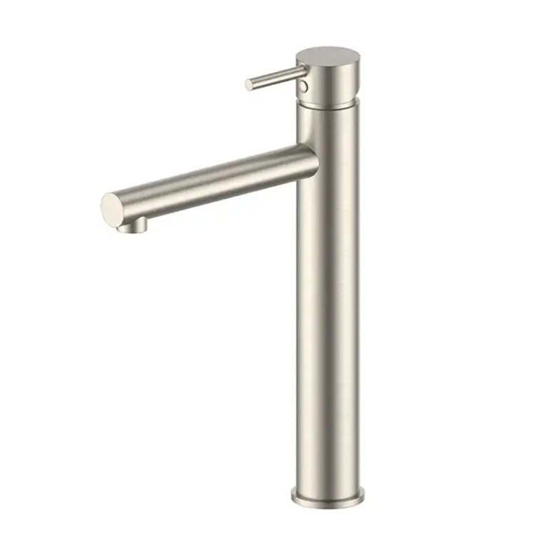 Sink Faucet Brushed Nickel Single Handle Single Hole Bowl Sink Faucet Tall Bathroom  Vanity Lavatory Faucet