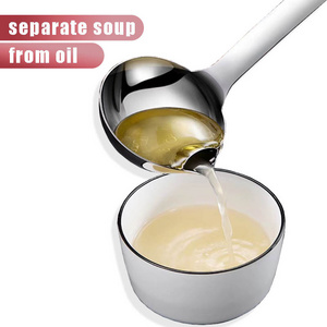 New separating oil soup ladle spoon stainless steel soup ladle for kitchen accessories