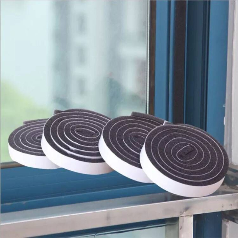 JYD Self Adhesive Weather Stripping for Doors and Windows Sound Proof Soundproofing Door Seal single side eva foam sealing strip