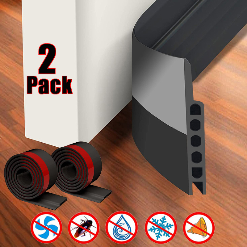 Self Adhesive Door Draft Stopper Under Door Draft Blocker Insulator Door Sweep Weather Stripping Noise Stopper Strong Adhesive