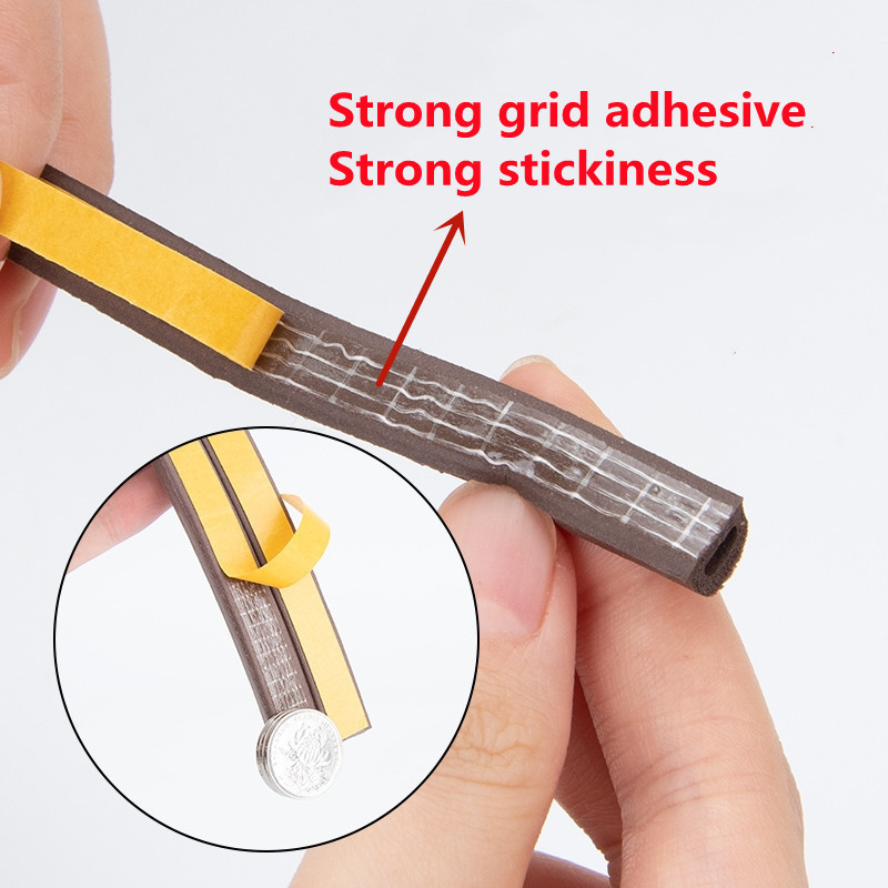 JYD D P E self-adhesive door and window sealing strip glass window anti-collision rubber strip foam sound insulation