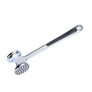 Dual-Sided Meat Tenderizer Stainless Steel Meat Mallet Hammer Pounder For Beef Steak Pork and Chicken