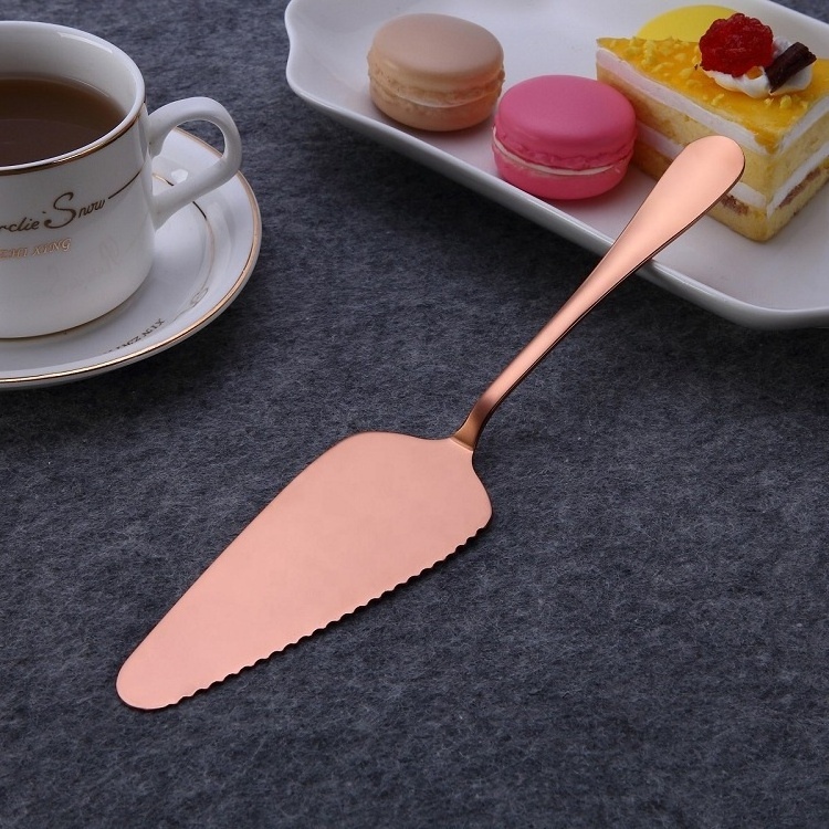 Rose Gold Stainless Steel Cake Serving Set, Professional Shovel Server