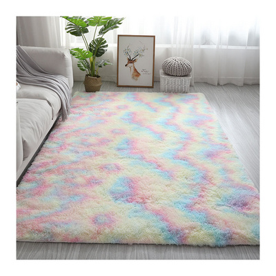 trade china rainbow shaggy carpet 3d floor shaggy carpet home decor fluffy center rugs 200x300