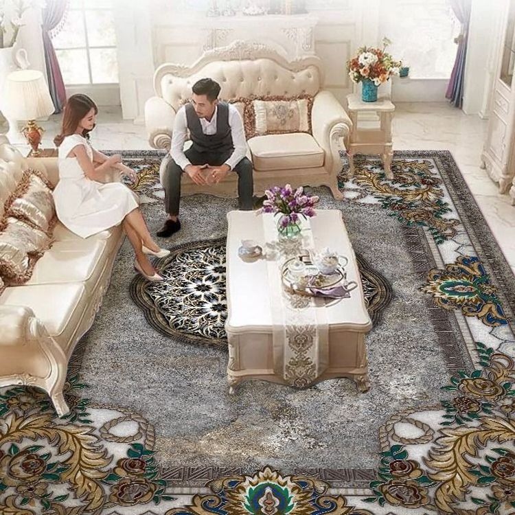 Casino Carpet 3d Heat Transfer Printed Rug Carpet Polyester Carpets And Rugs Living Room