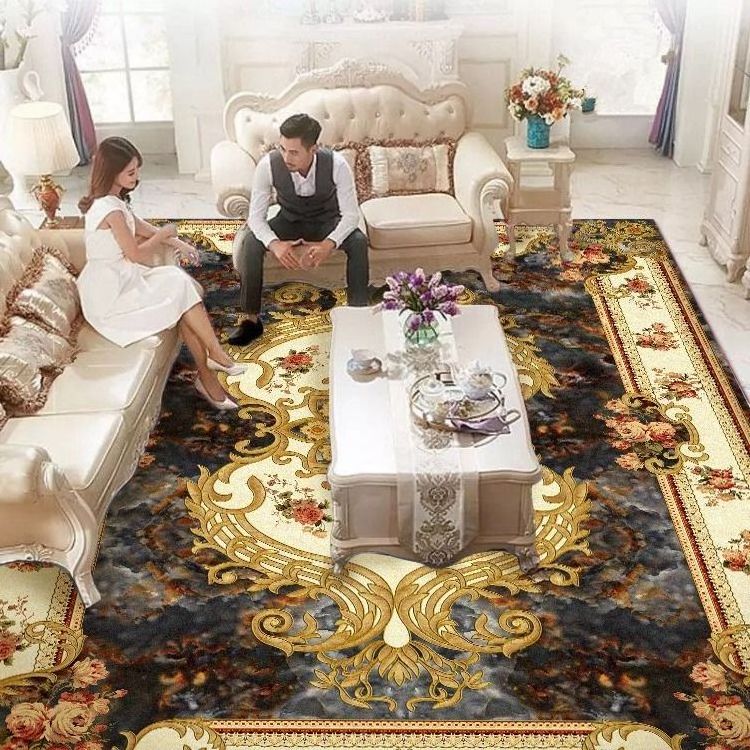 Casino Carpet 3d Heat Transfer Printed Rug Carpet Polyester Carpets And Rugs Living Room