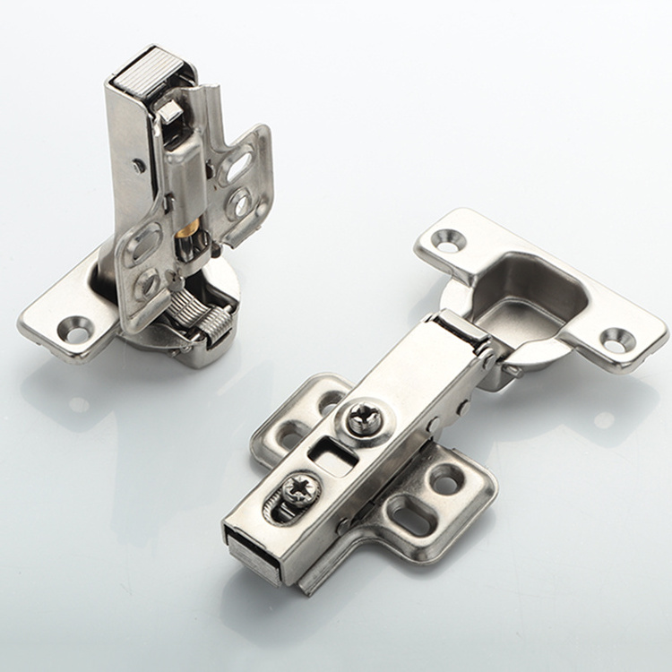 Furniture Hardware Accessories Hinges Iron Soft Closing Hydraulic Cabinet Hinges 92g  with alloy button buckle