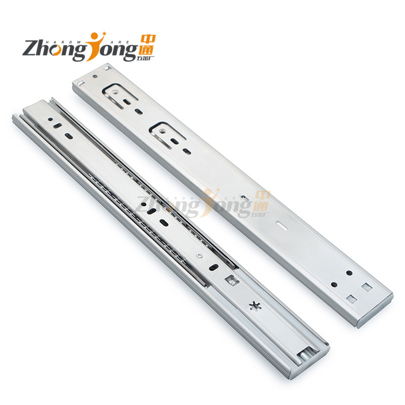 High Quality  Heavy Duty Smooth Ball Bearing Drawer Runner Stainless Steel Hydraulic Soft Close Damper Drawer Slides