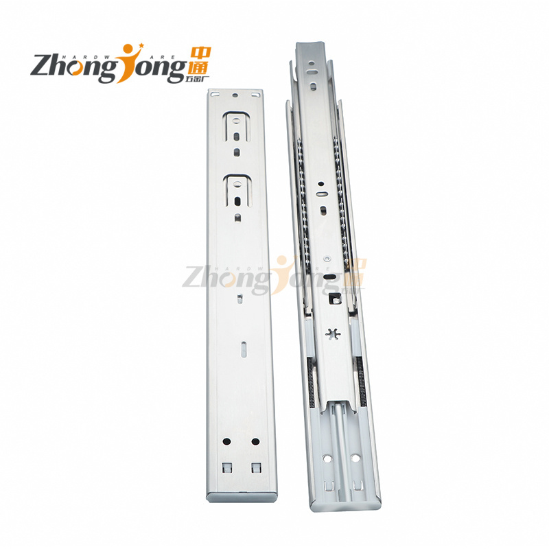 High Quality  Heavy Duty Smooth Ball Bearing Drawer Runner Stainless Steel Hydraulic Soft Close Damper Drawer Slides