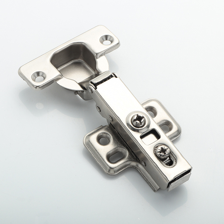 Furniture Hardware Accessories Hinges Iron Soft Closing Hydraulic Cabinet Hinges 92g  with alloy button buckle