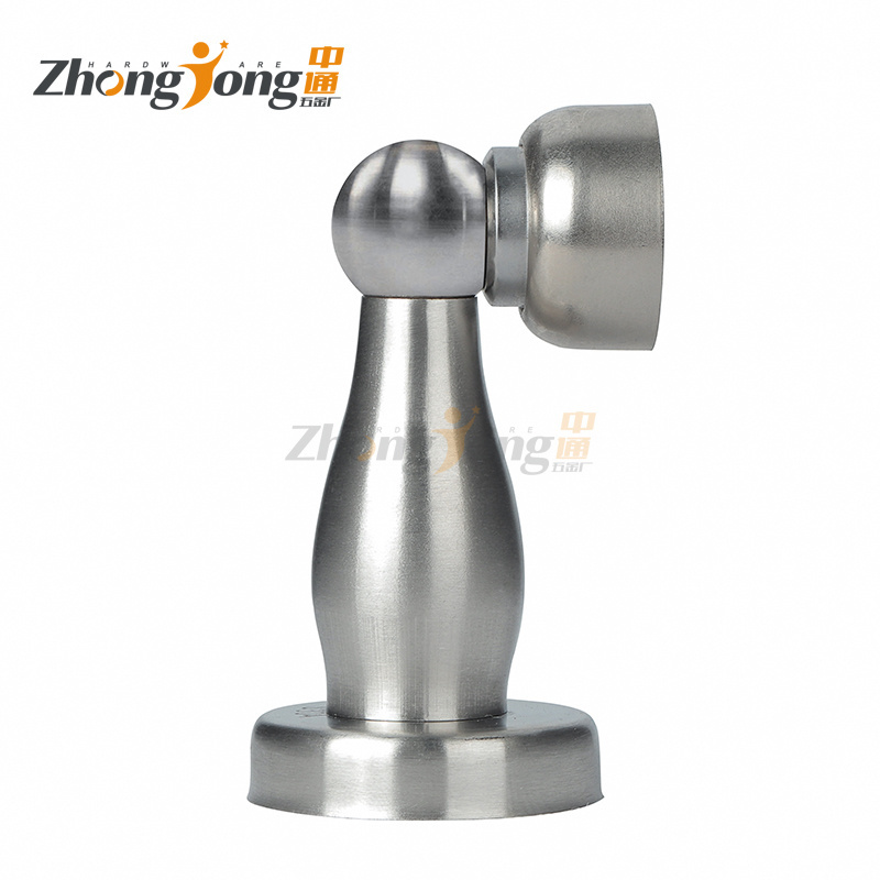 Stainless Steel 201 Wall Metal Spring Door Stopper Strong Magnets  Floor Door  Stopper Strong Power Furniture Magnetic Catch